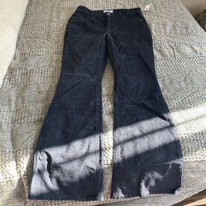 Flare Navy Corduroy Pants
